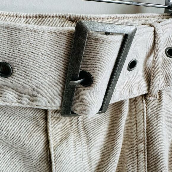 NWT H&M Divided Belted Cargo Mini Skirt – Khaki Tan – Size 2 (Fits Small) - Picture 3 of 9